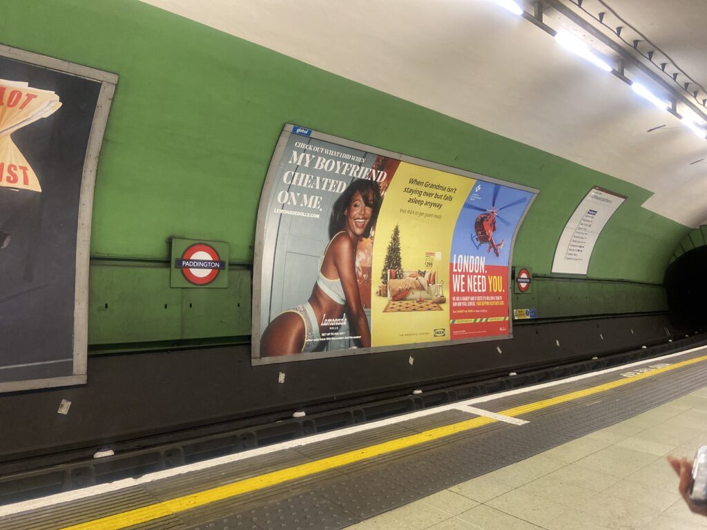 Tube Platform Advert Advertising Agency